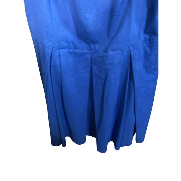 Polo Ralph Lauren NWT Womens Pleated Blue Dress Size 14 Polyester Sleeveless Tex - Picture 3 of 8